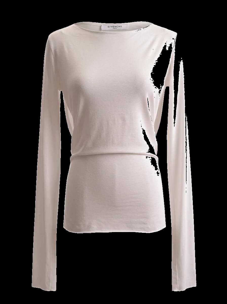 Givenchy White Cotton Long Sleeve Top — photo 1