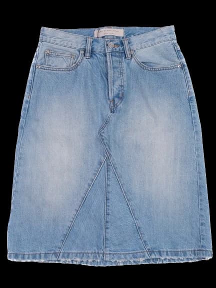 Marc Jacobs Blue Cotton Pencil Skirt — photo 1