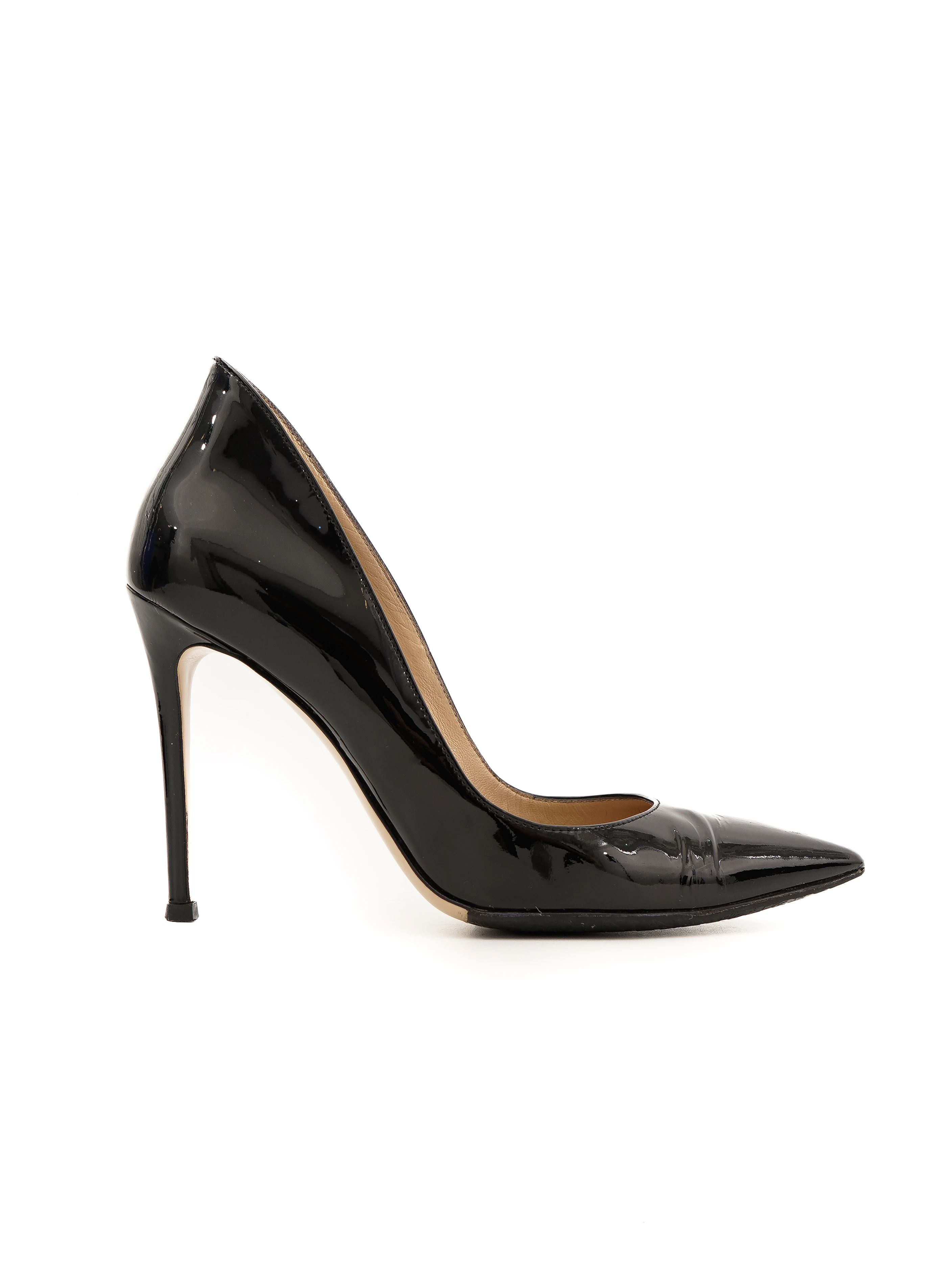 Gianvito Rossi Black Lacquer Pumps — 2
