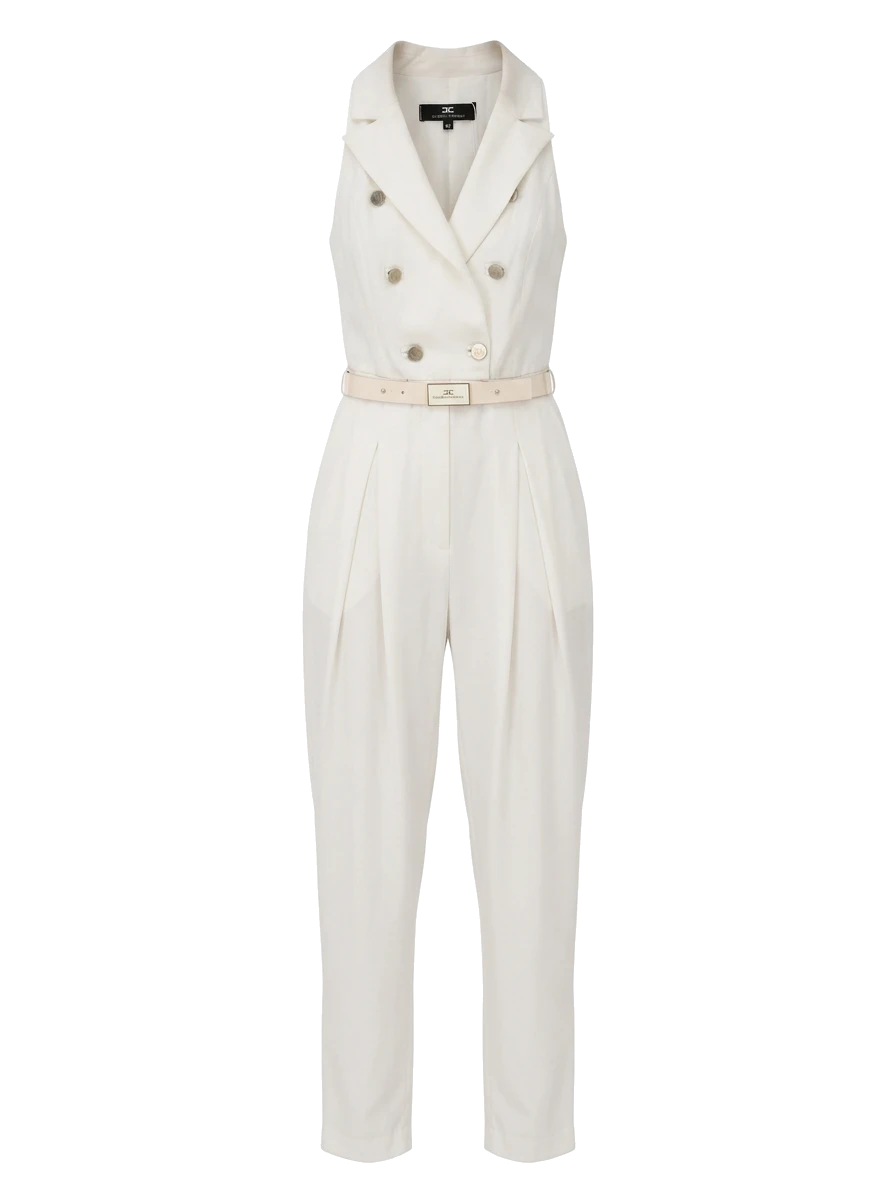 Elisabetta Franchi White Casual Jumpsuit — 1