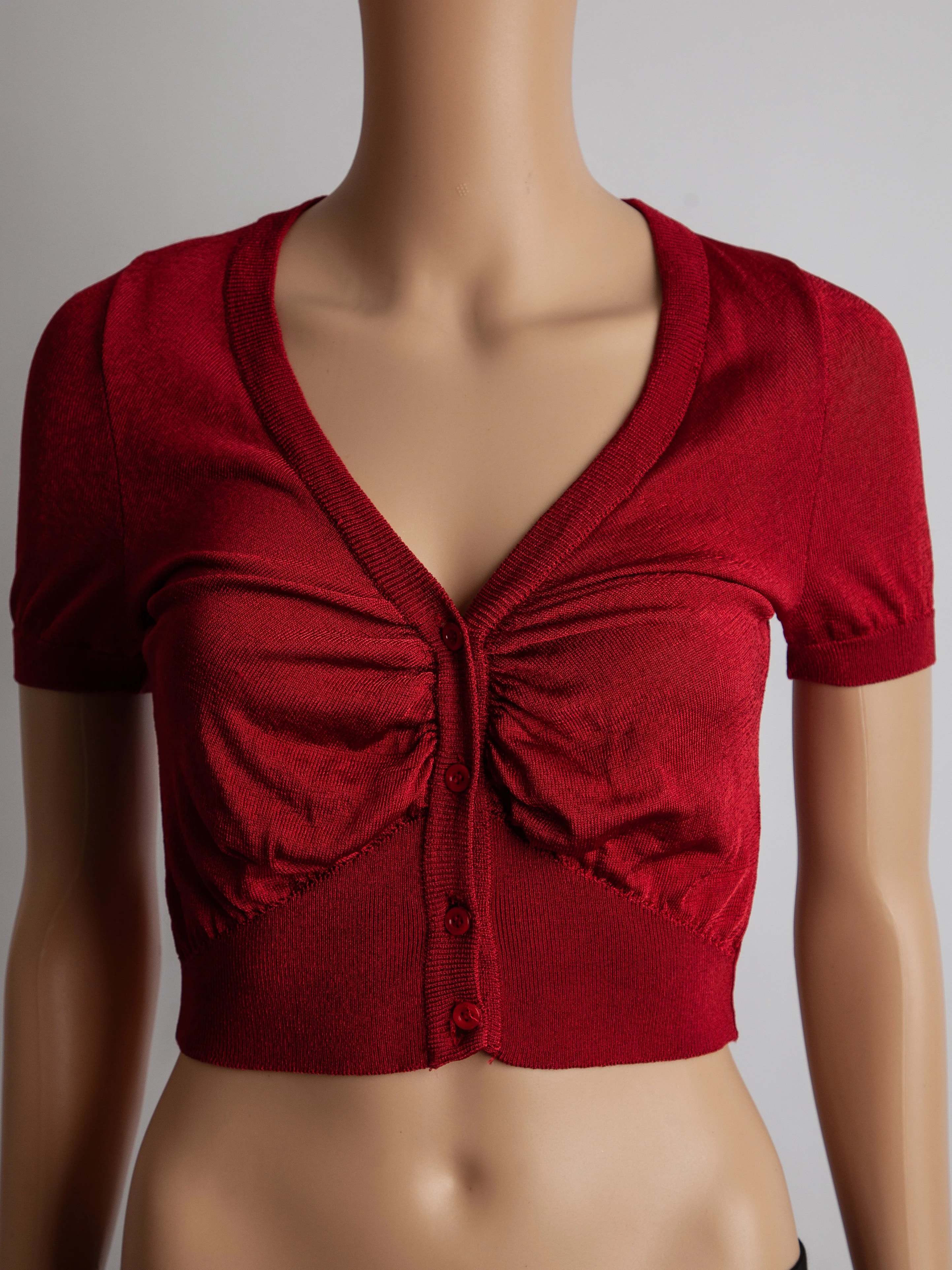 Moschino Red Polyester Cardigan — 3