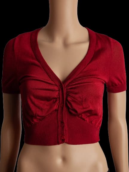 Moschino Red Polyester Cardigan — photo 1