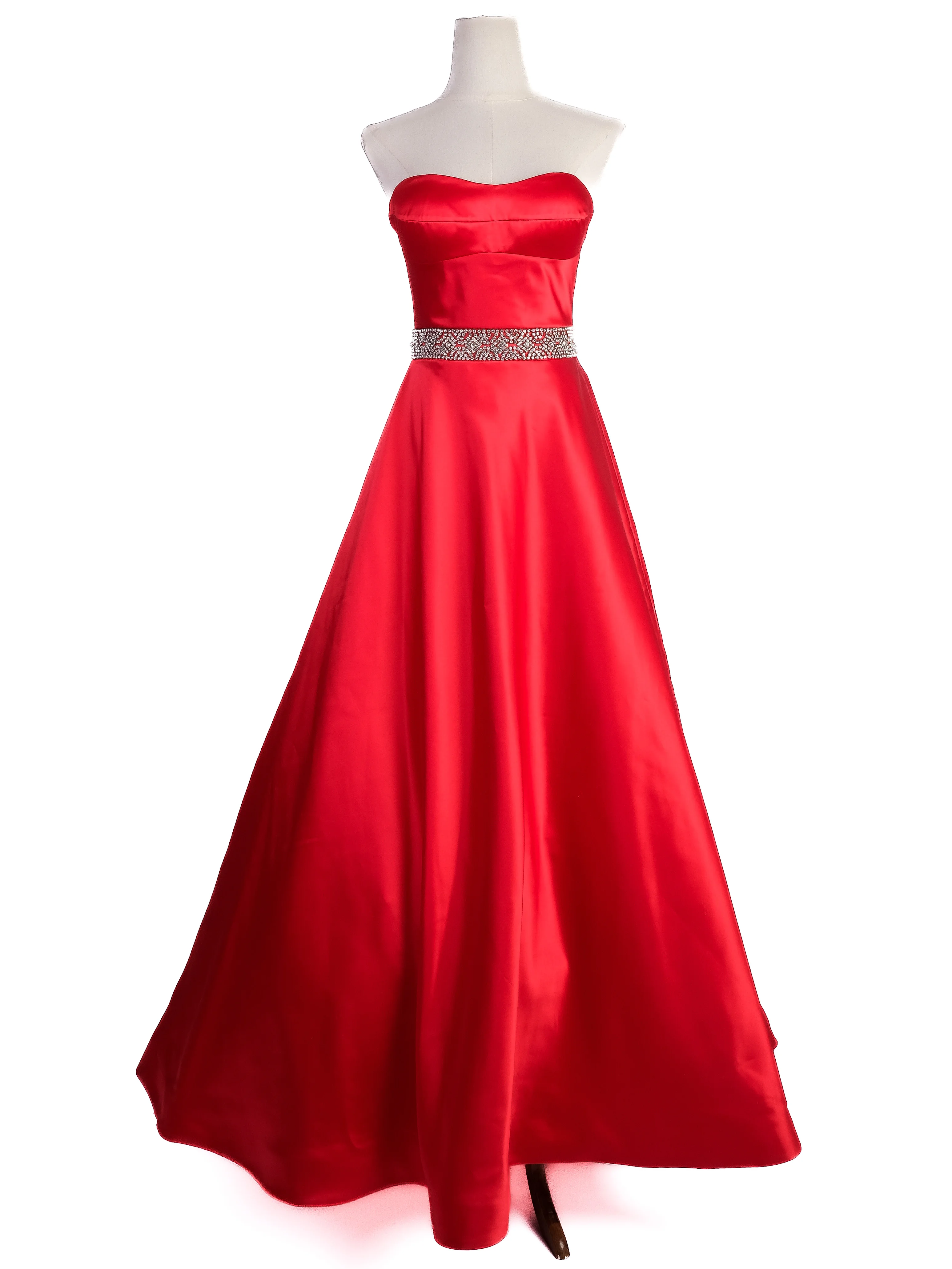 Sherri Hill Red Polyester Evening Gown — 2