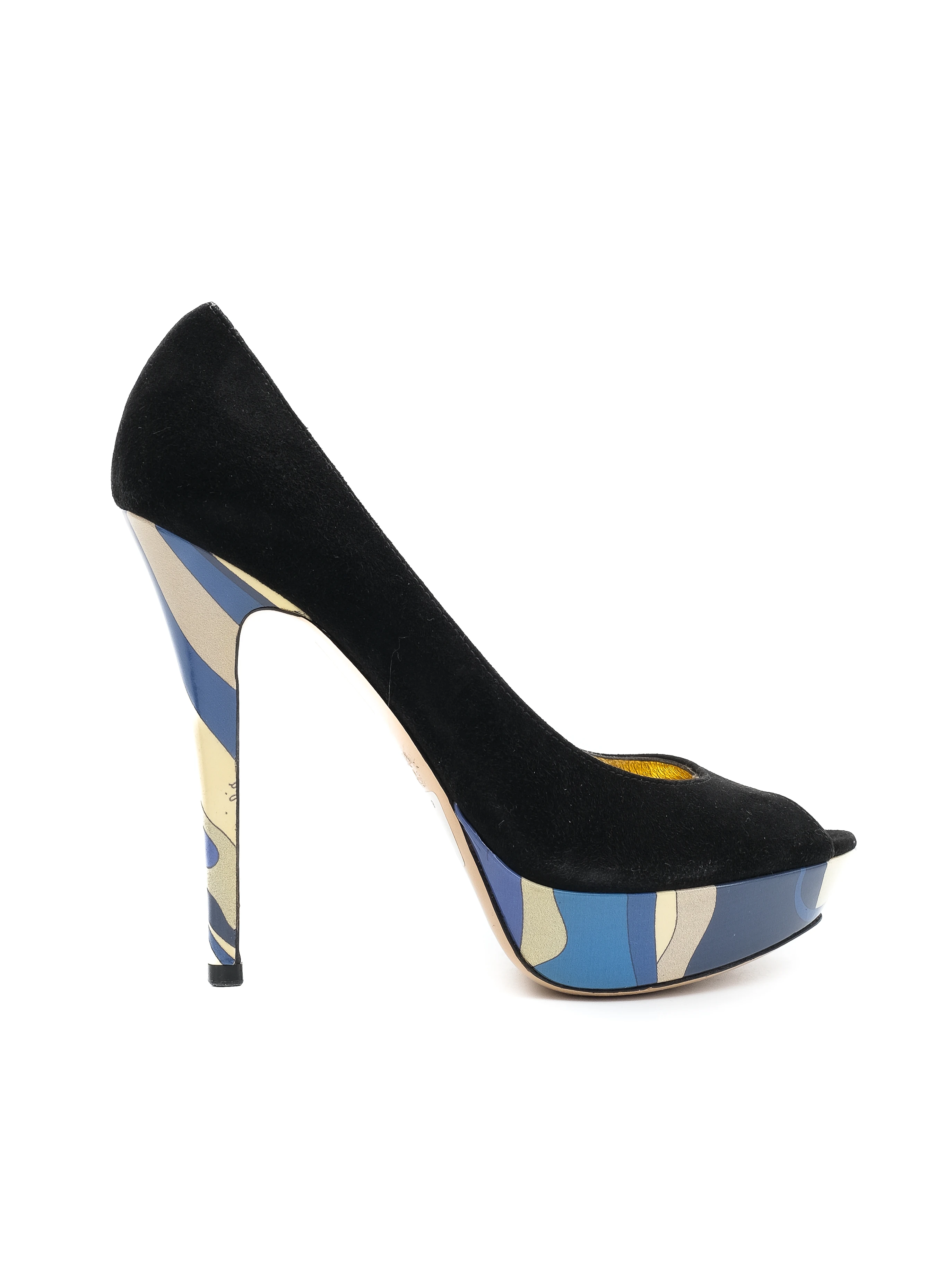 Emilio Pucci Black Genuine suede Pumps — 2