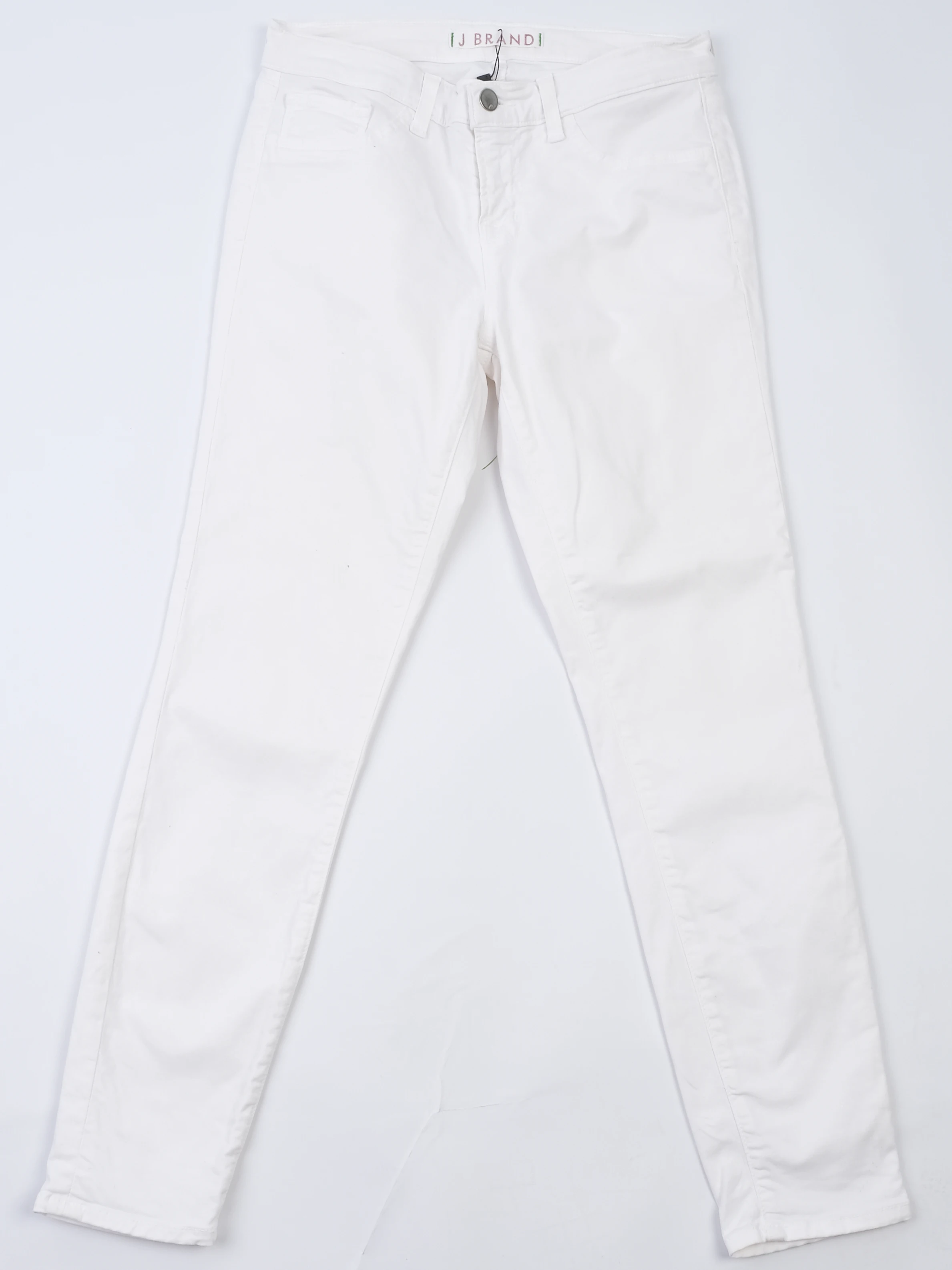 J Brand White Cotton Trousers — 2