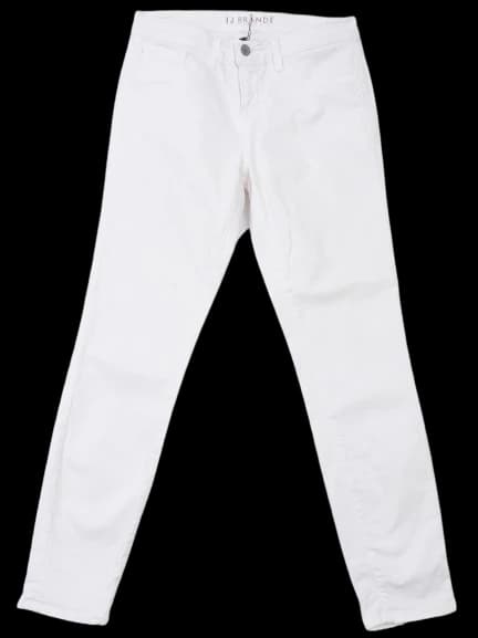 J Brand White Cotton Trousers — photo 1