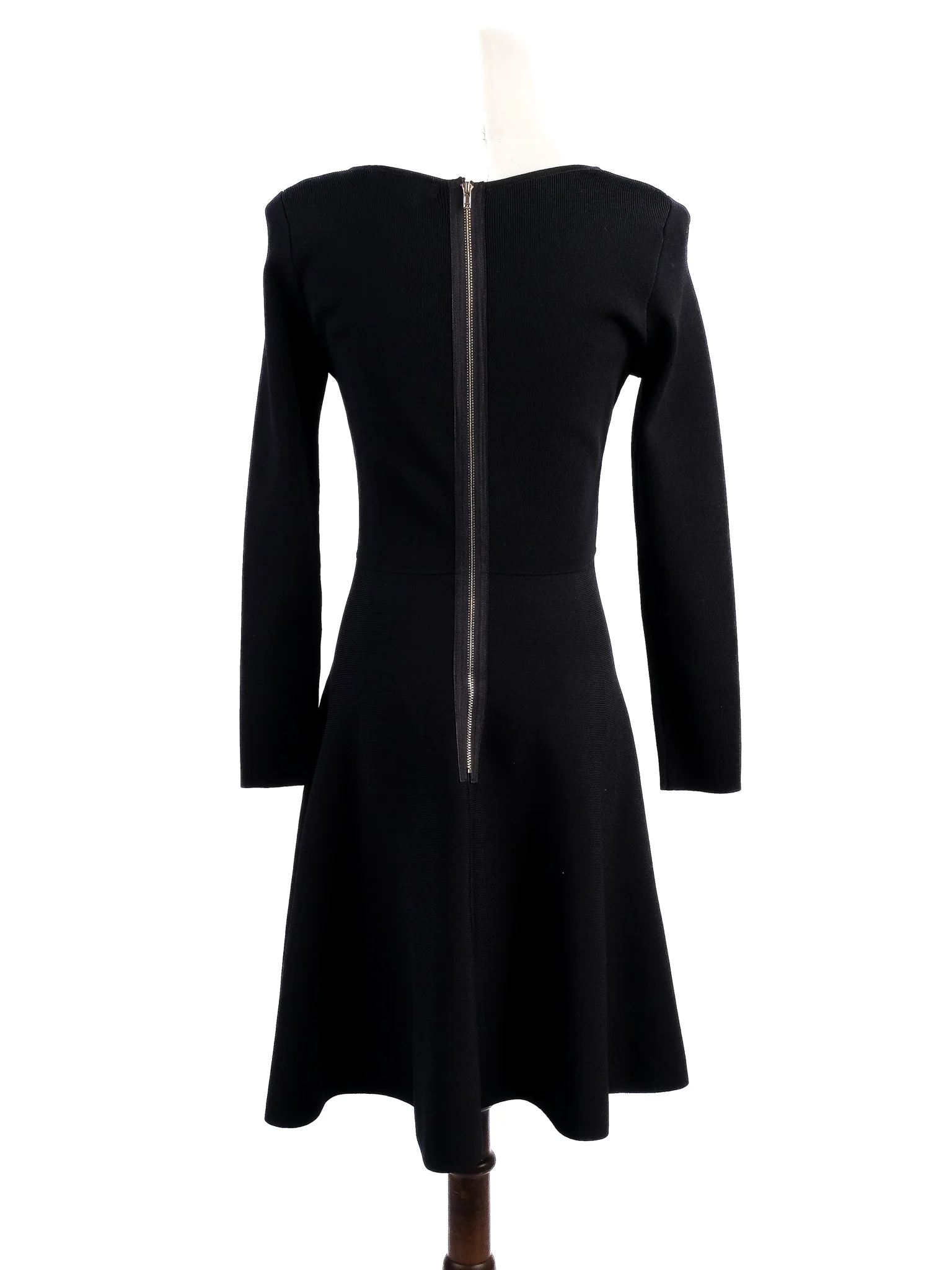 BCBGMaxazria Black Viscose Long Sleeve Dress — 3
