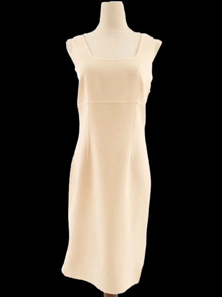 Ermanno Scervino Yellow Wool Casual Dress — 2