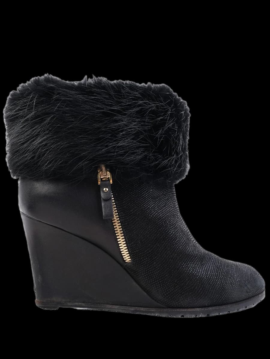 Sergio Rossi Black Leather Boots — photo 1