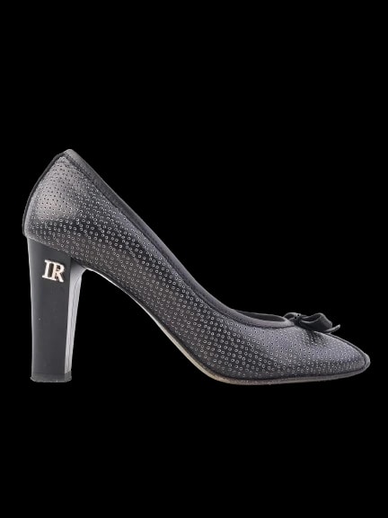 Renzoni Black Leather Pumps — 1