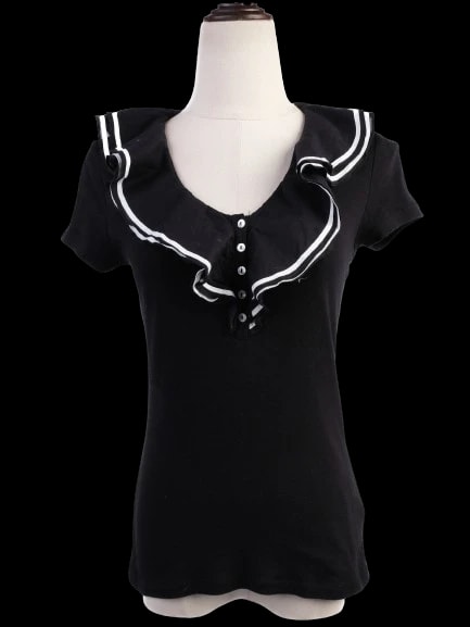 Ralph Lauren Black Cotton T-Shirt — 2