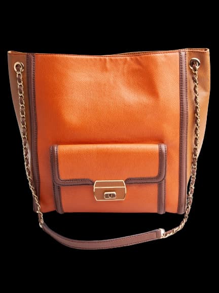 Moschino Orange Leather Everyday Bag — photo 1