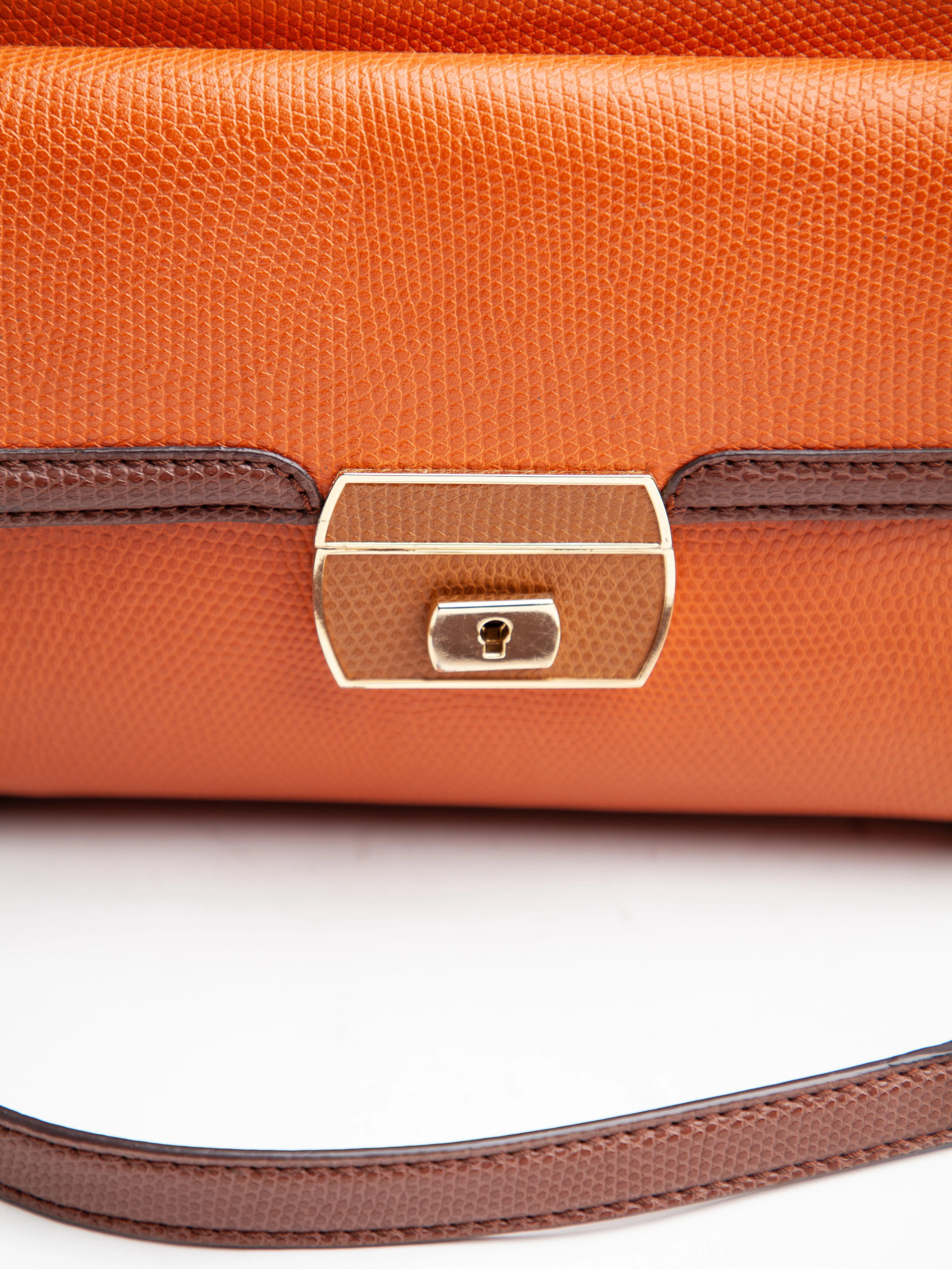 Moschino Orange Leather Everyday Bag — 3