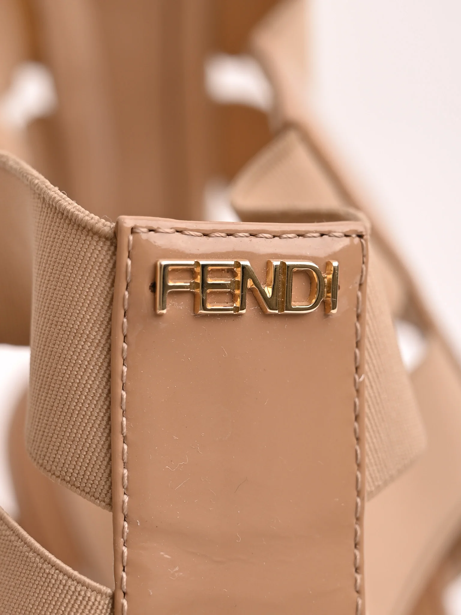 Fendi White Platform Sandals — 2