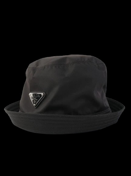 Prada Black Nylon Bucket Hat — 1