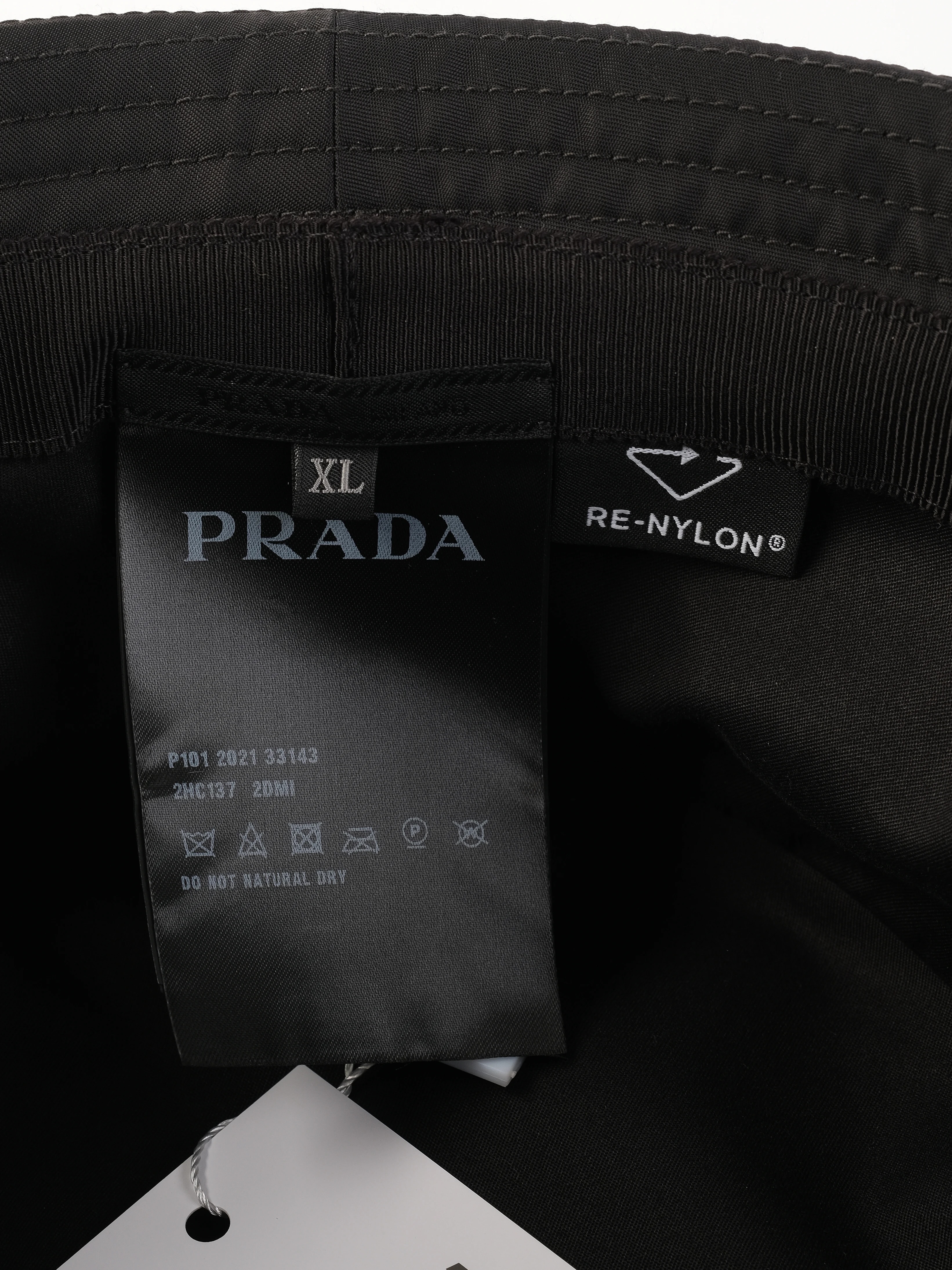 Prada Black Nylon Bucket Hat — 3