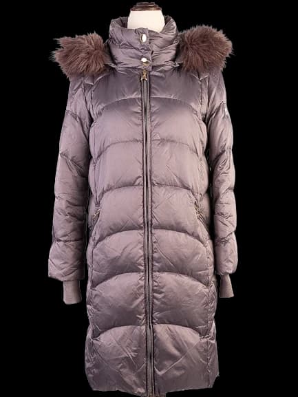 Patrizia Pepe Gray Polyester Puffer Jacket — photo 1
