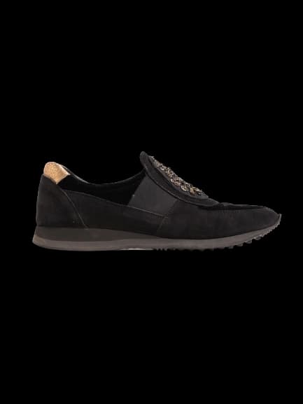 Car Shoe Black Leather Sneakers — photo 1