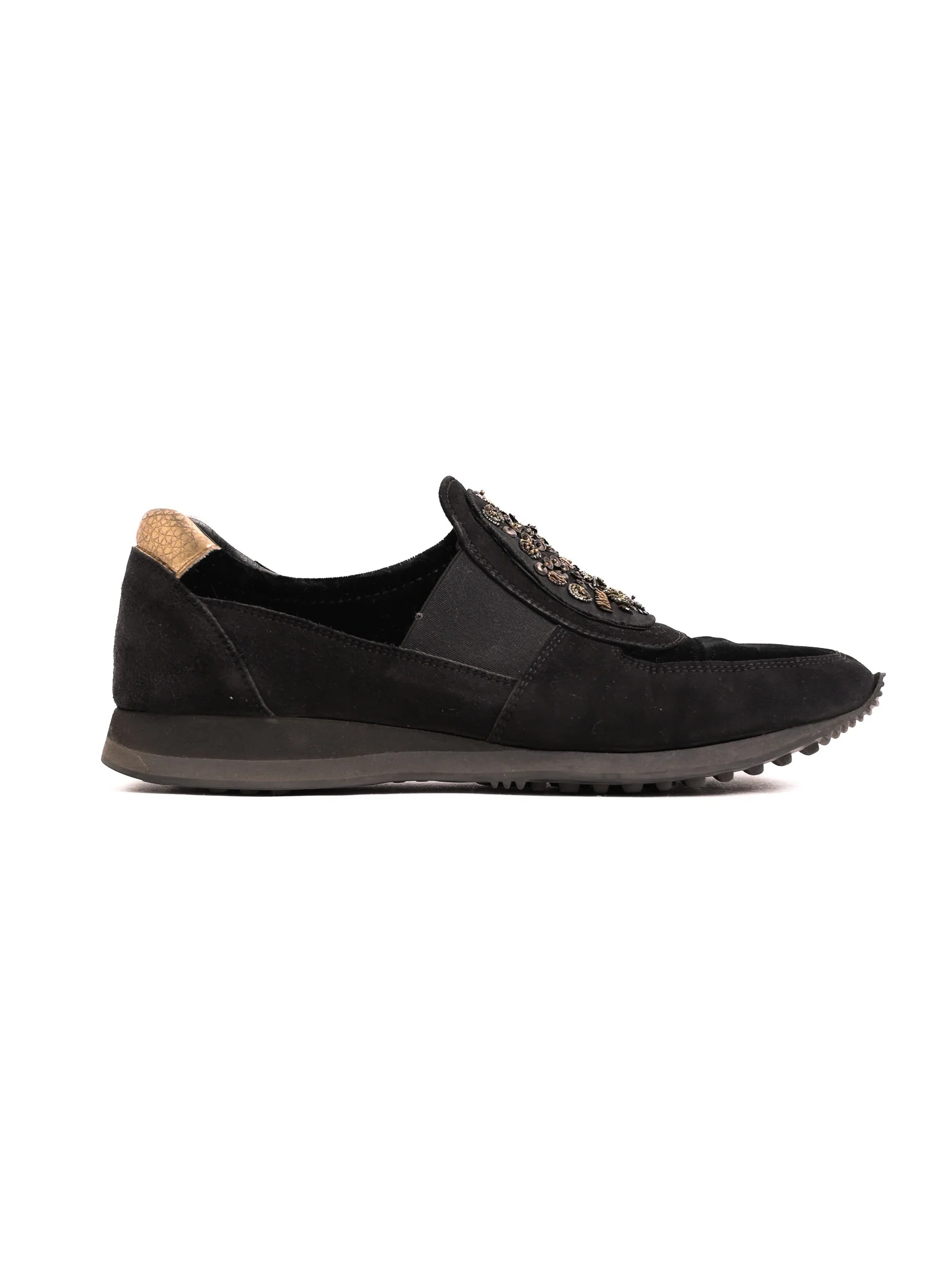 Car Shoe Black Leather Sneakers — 3