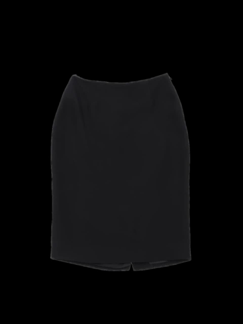 Prada Black Viscose Pencil Skirt — photo 1