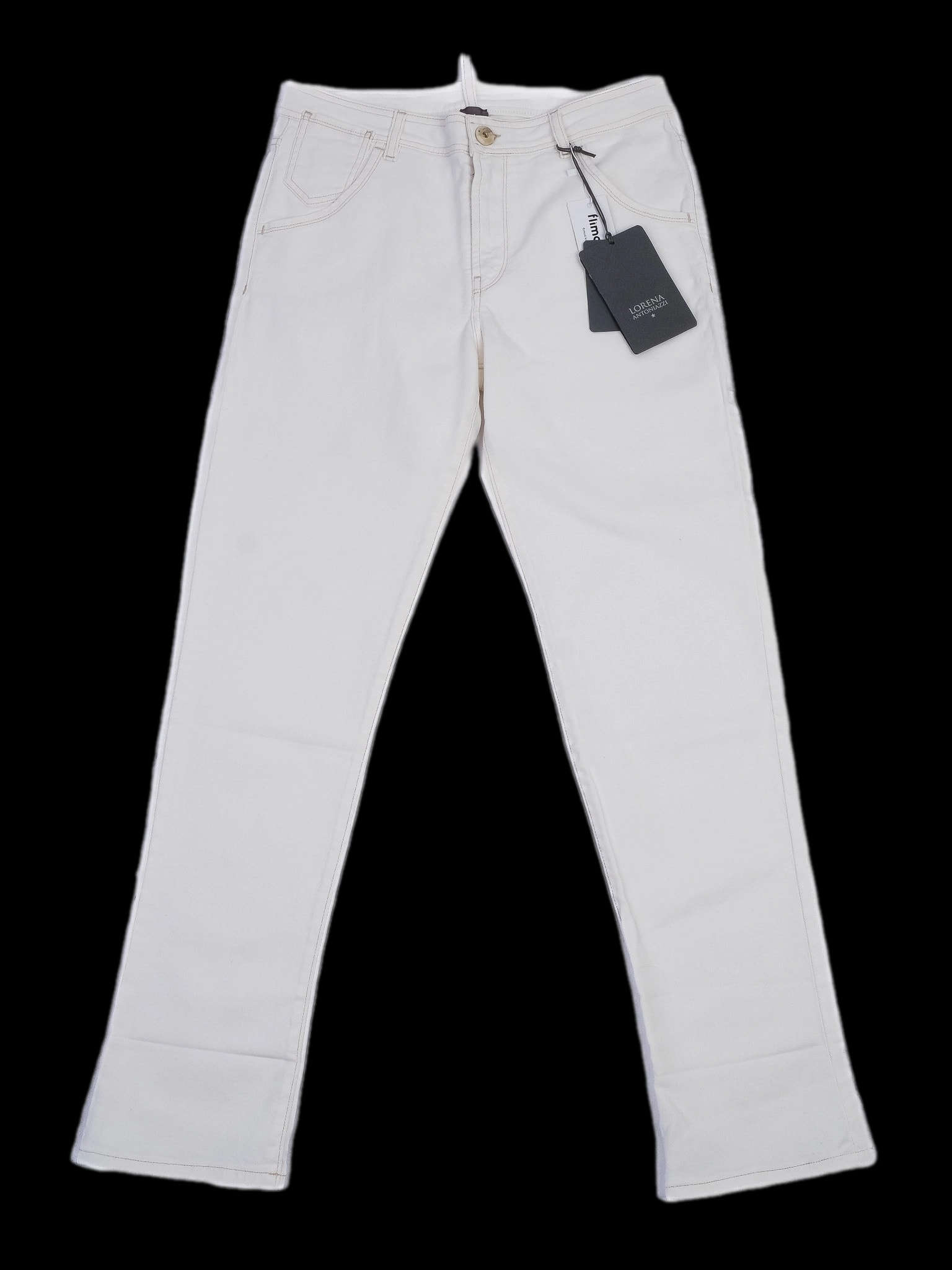 Lorena Antoniazzi White Casual Trousers — 1
