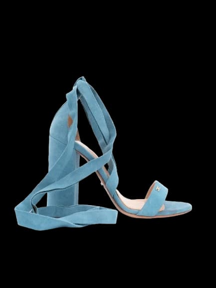 Elisabetta Franchi Blue Genuine suede Sandals — photo 1