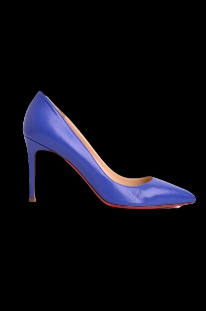 Christian Louboutin Purple Leather High Heel Pumps — 1