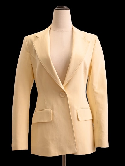 Karen Millen Yellow Cotton Blazer — 1