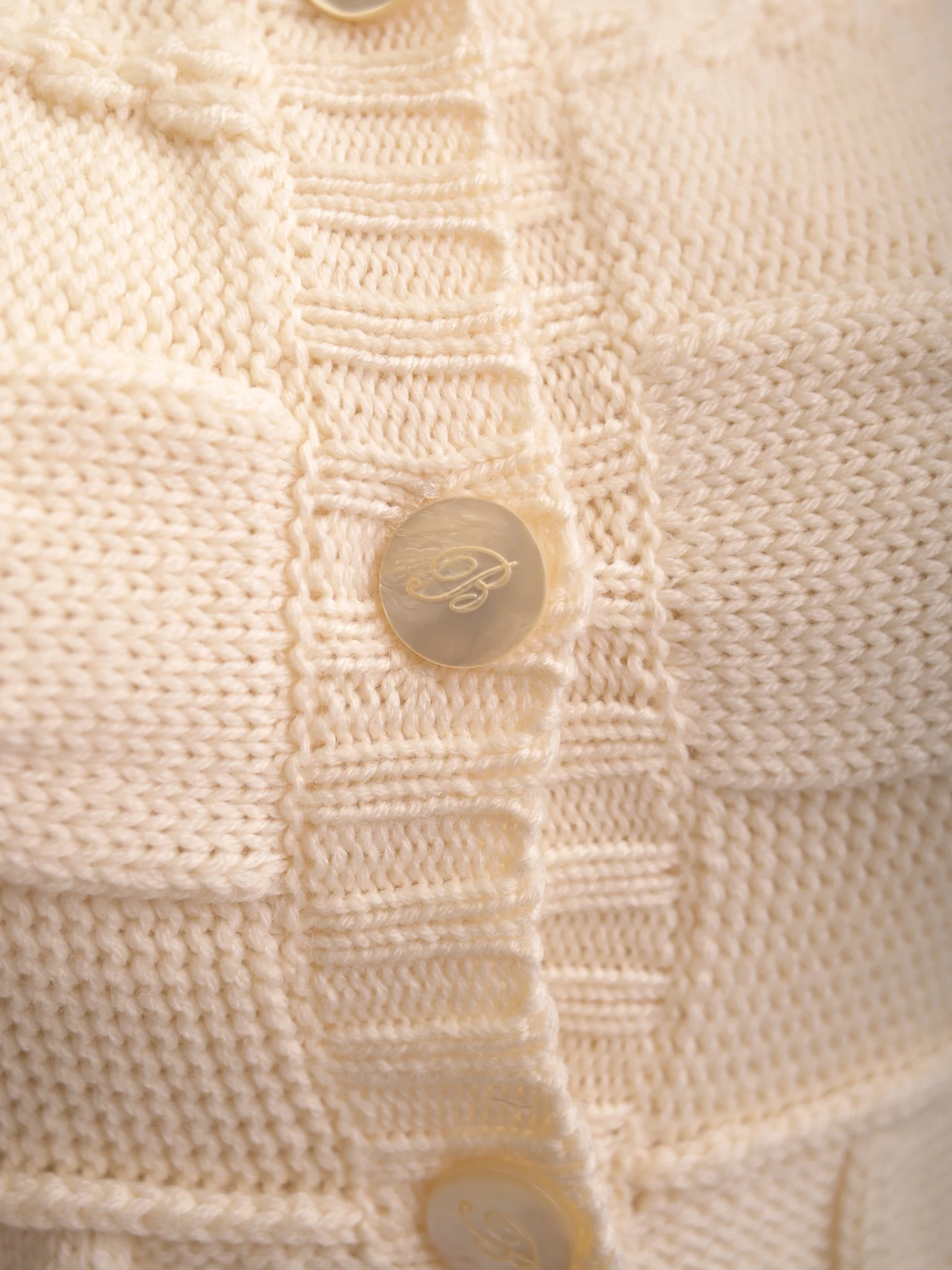 Miss Blumarine White Wool Cardigan — 3