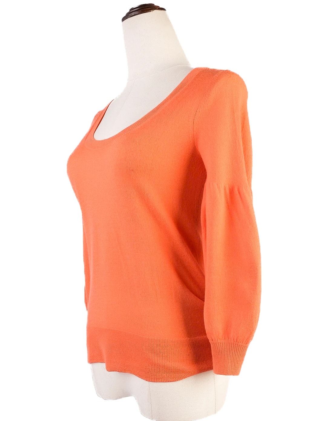 DKNY Orange Wool Cardigan — 2