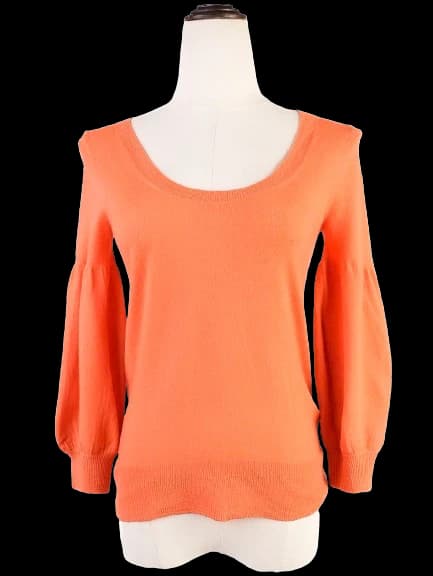DKNY Orange Wool Cardigan — photo 1
