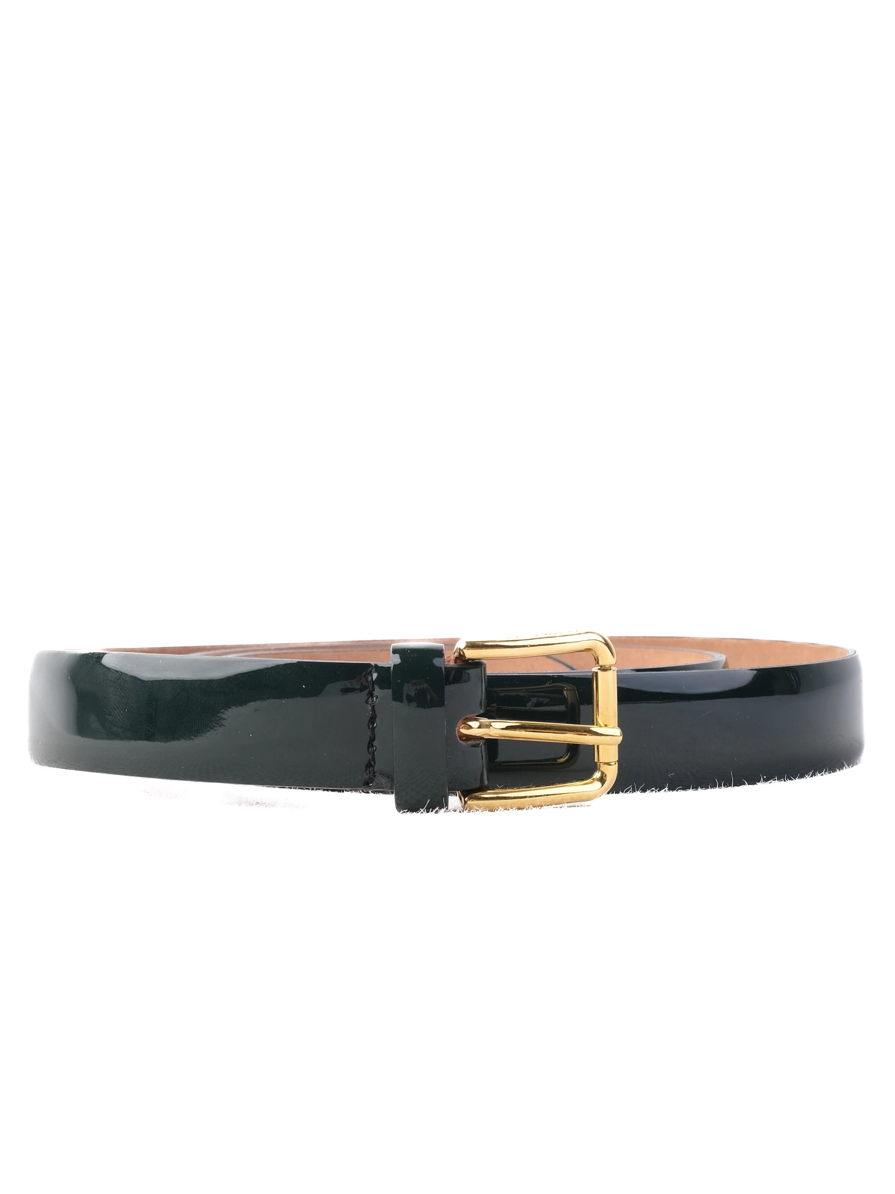 Dolce Gabbana Green Leather Belt — 3