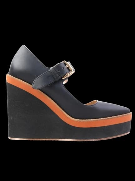 Max Mara Blue Leather Pumps — photo 1