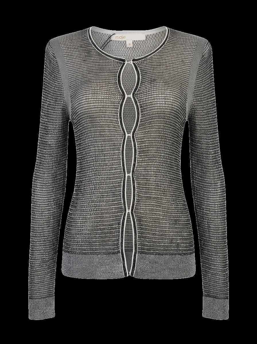 Maje Gray Viscose Cardigan — 1