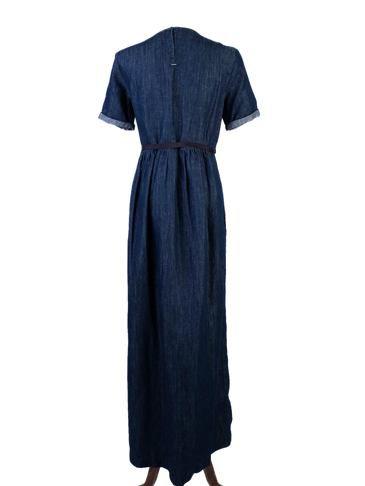 Max Mara Blue Cotton Maxi Dress — 2