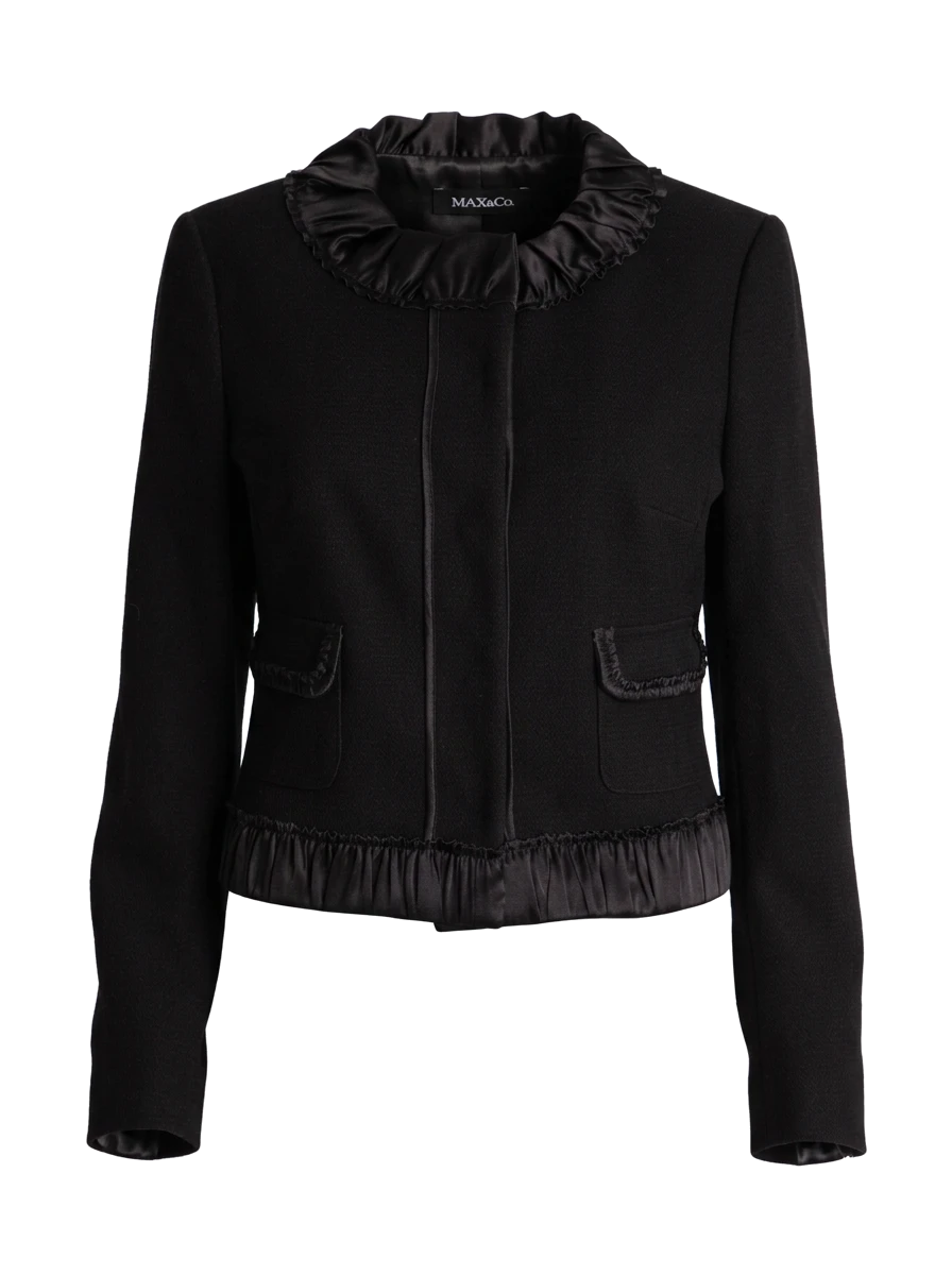 MaxCo Black Viscose Blazer — 1