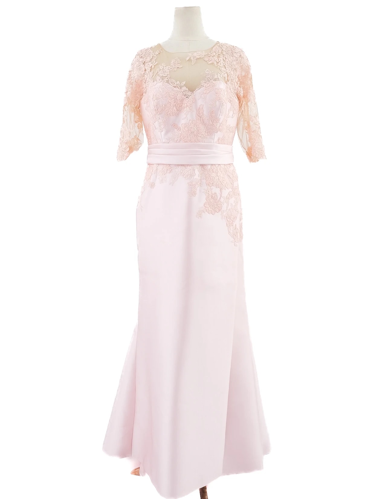 Pronovias Pink Polyester Evening Gown — 2