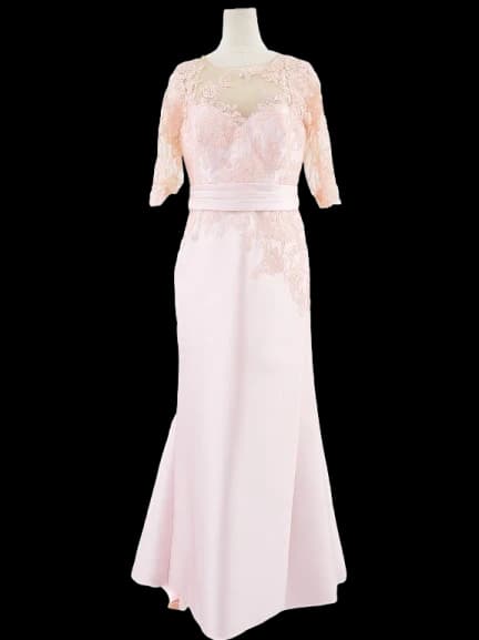 Pronovias Pink Polyester Evening Gown