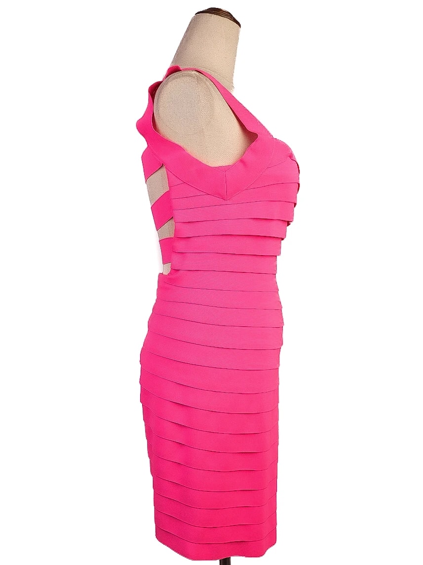 Sherri Hill Pink Polyester Cocktail Dress — 3