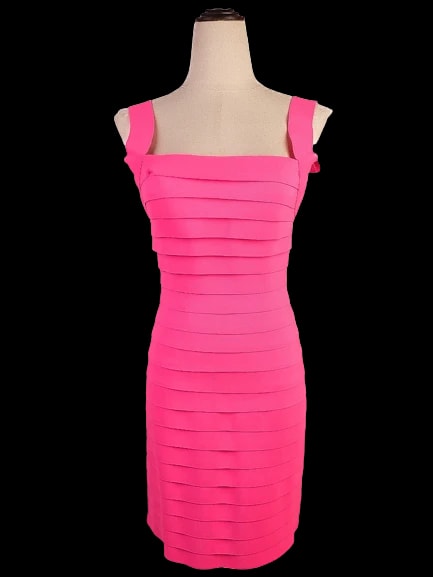 Sherri Hill Pink Polyester Cocktail Dress — 1