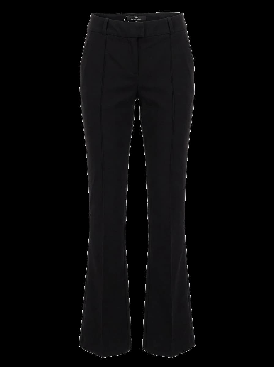 Elisabetta Franchi Black Polyester Tailored Trousers — photo 1