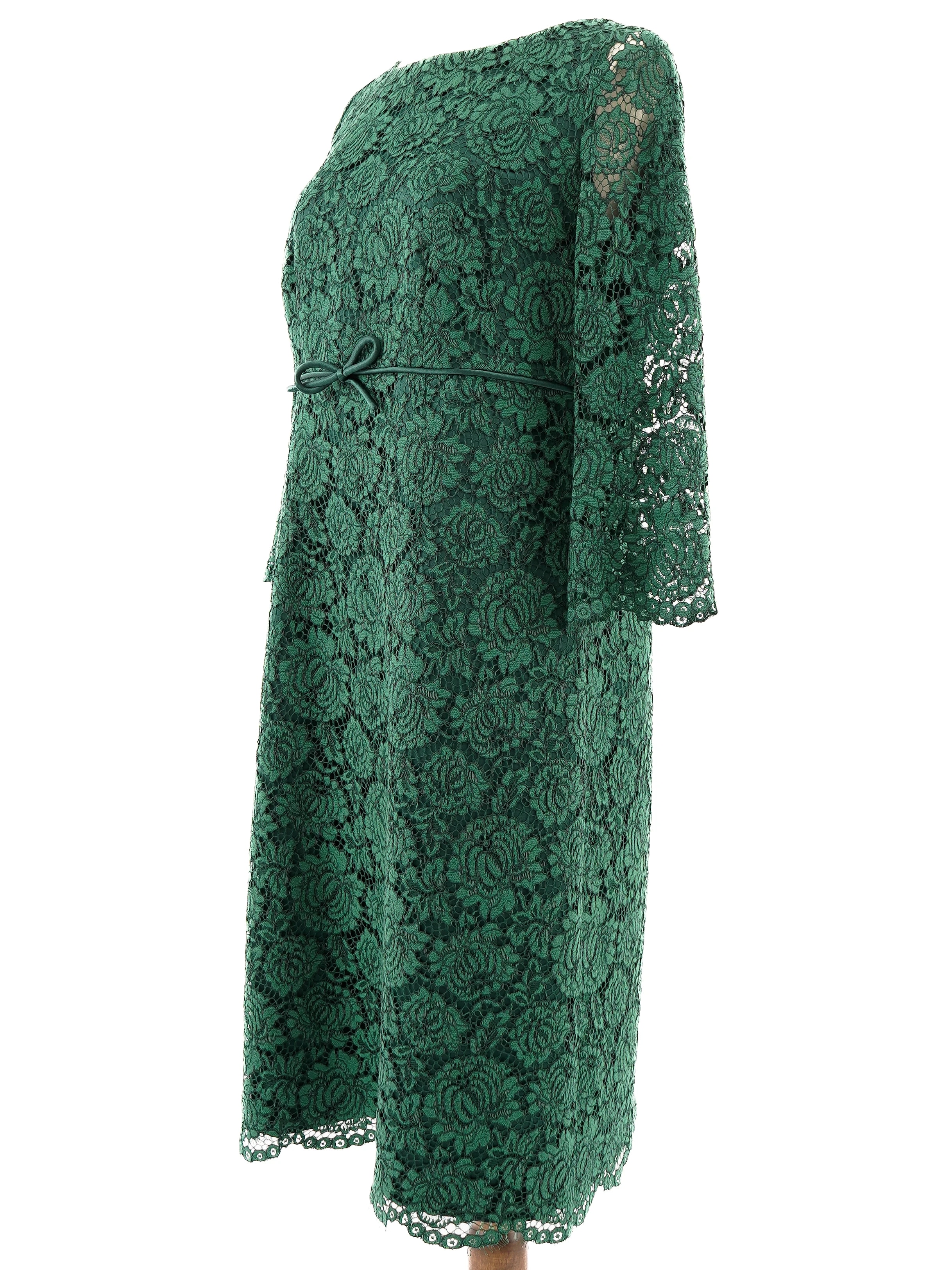 Luisa Spagnoli Green Cotton Casual Dress — 2