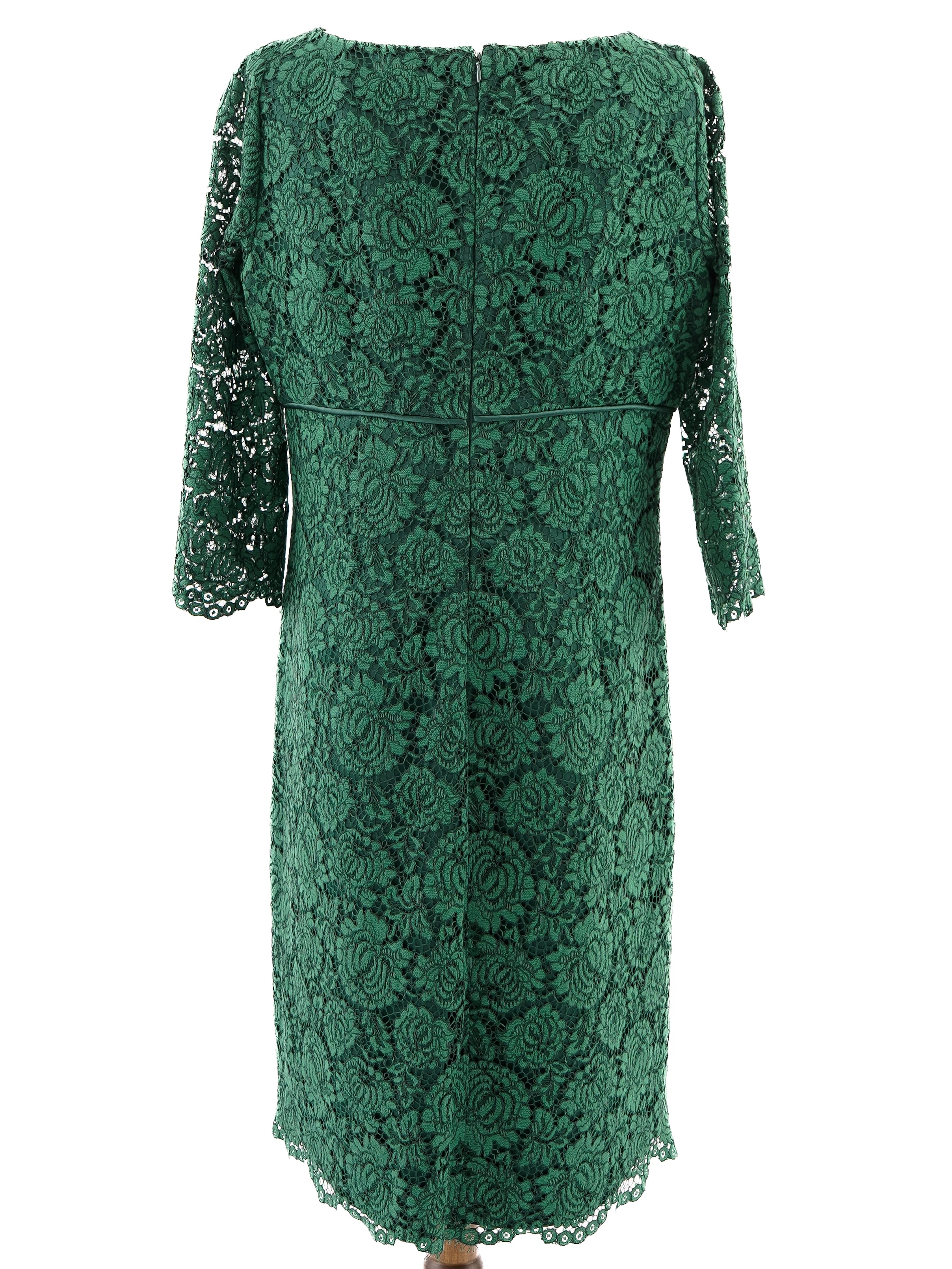 Luisa Spagnoli Green Cotton Casual Dress — 3