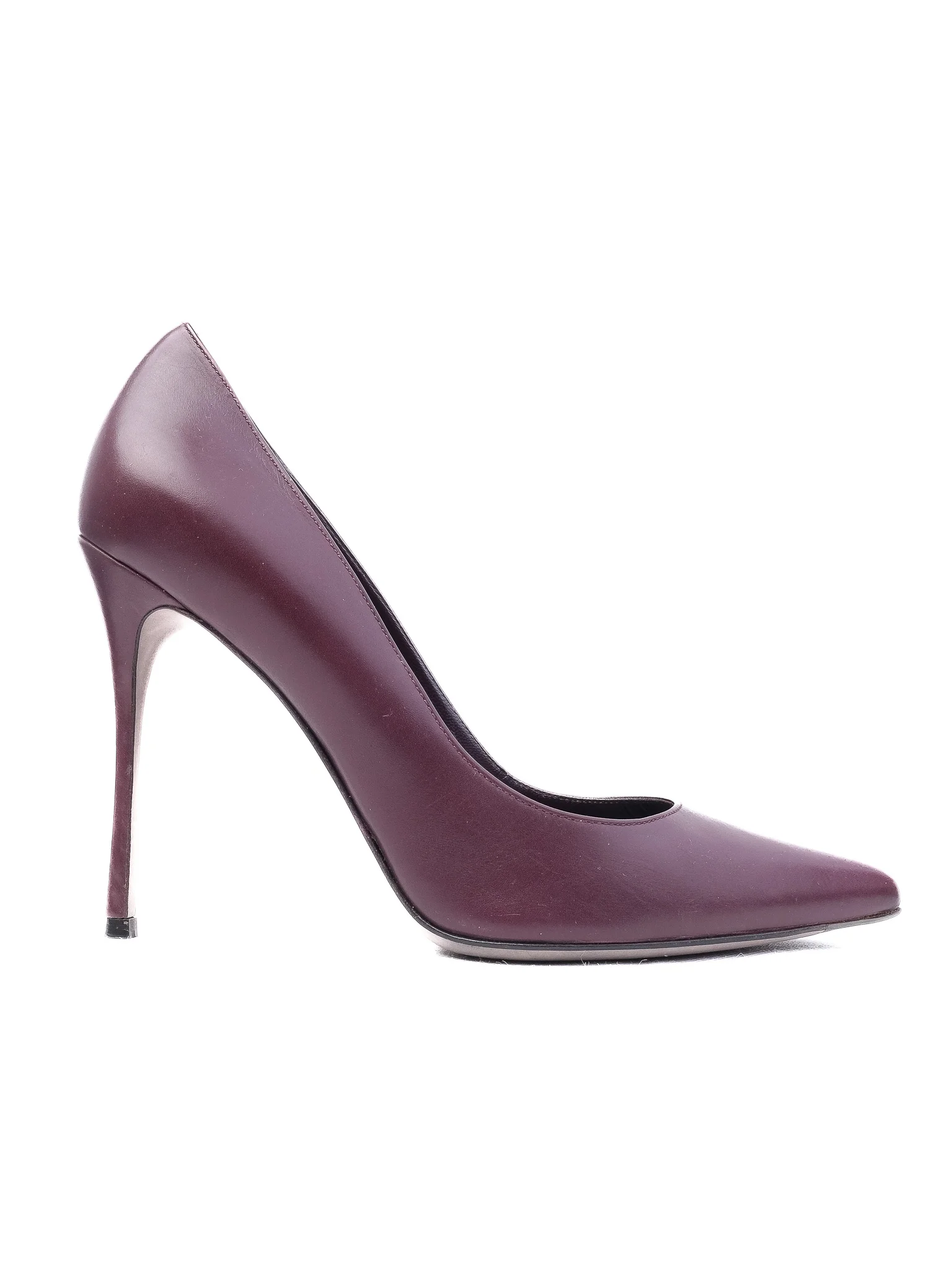 Sergio Rossi Purple Leather High Heel Pumps — 3