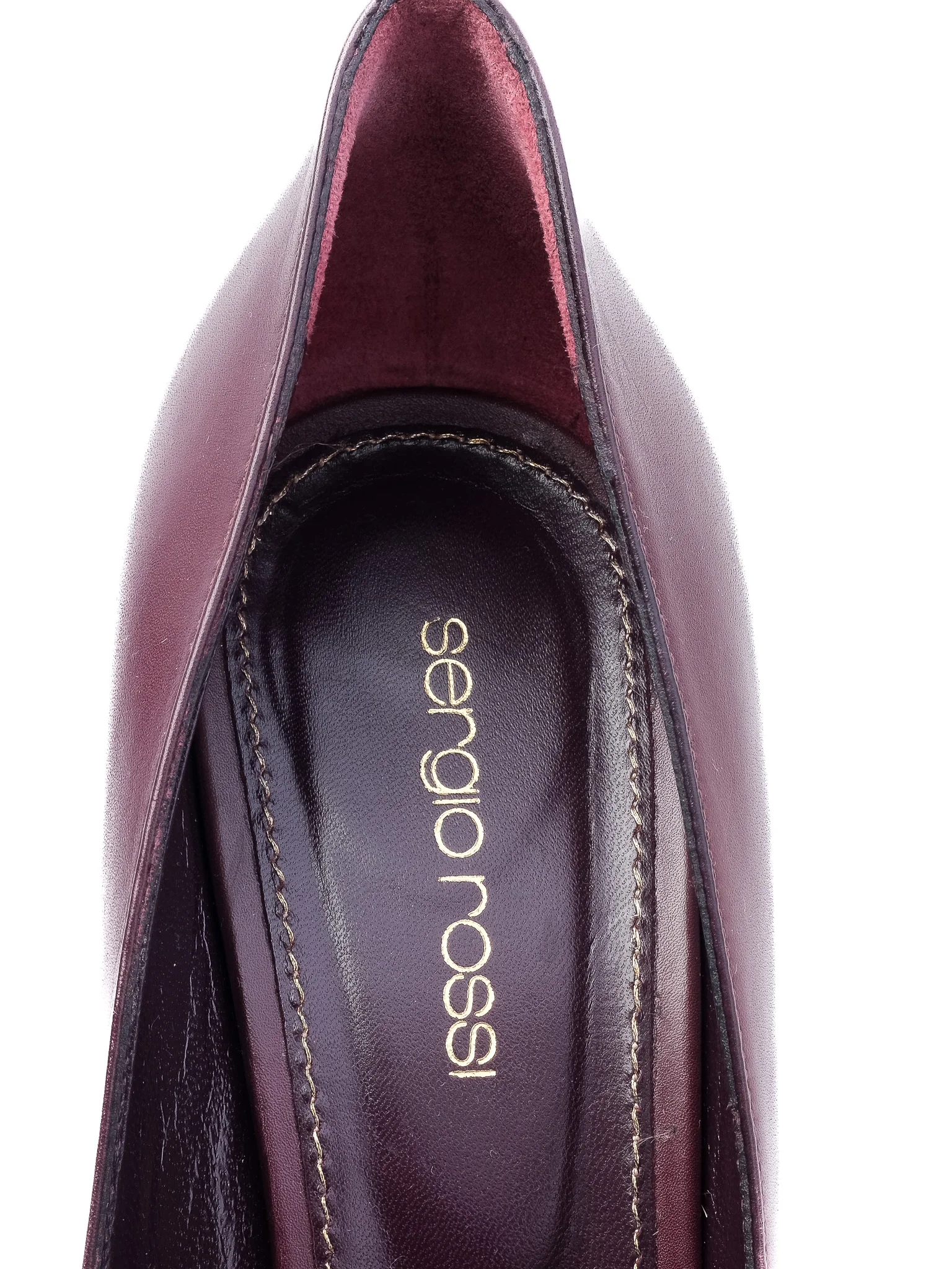 Sergio Rossi Purple Leather High Heel Pumps — 2