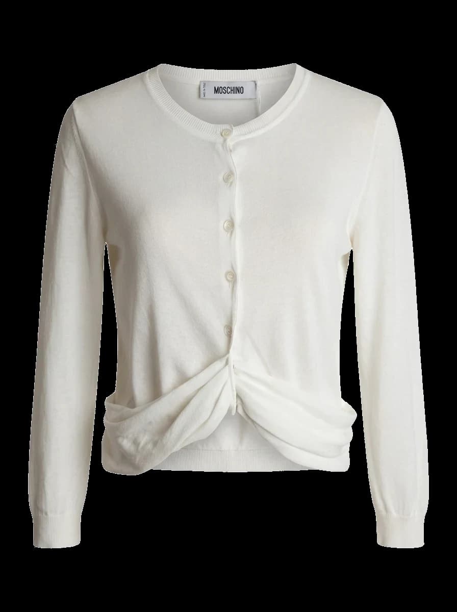 Moschino White Cotton Pullover — photo 1