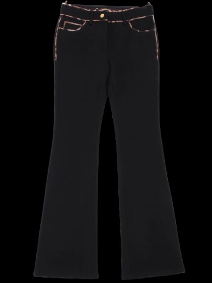 Roberto Cavalli Black Wool Trousers — 2