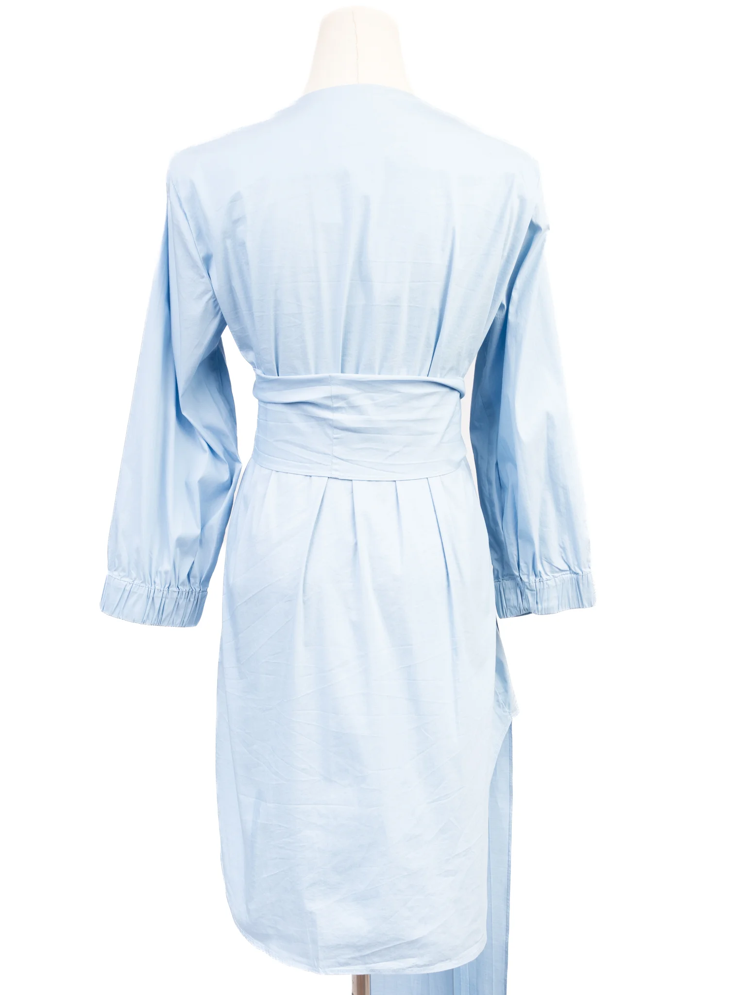 Marella Blue Cotton Shirt Dress — 3