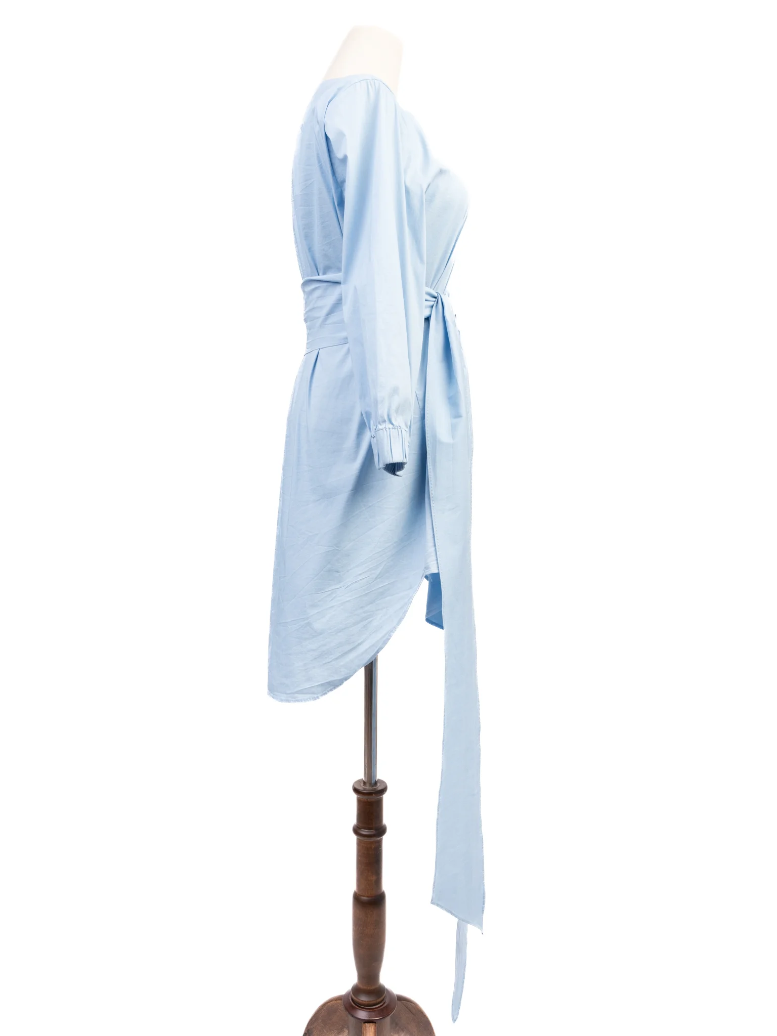 Marella Blue Cotton Shirt Dress — 2