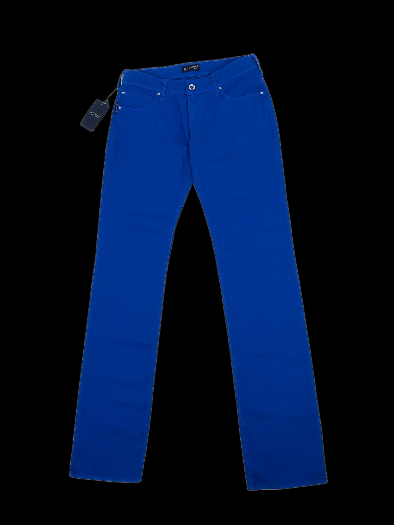 Armani Jeans Blue Cotton Casual Trousers — photo 1
